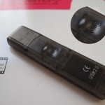 USB-Stick, geschmolzen.