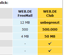 Web.de Werbemail 1 Web.de Werbemail 1